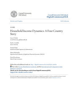 Household Income Dynamics: A Four Country Story