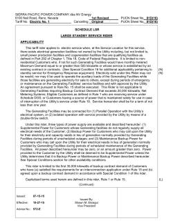 Large Standby Service Rider