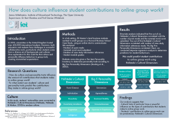 How does culture influence student contributions to online group