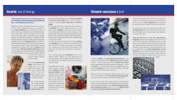 Careful use of energy Climate-conscious travel