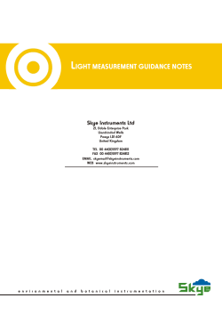 Light Guidance Notes