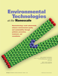 Environmental Technologies - University of Colorado Boulder