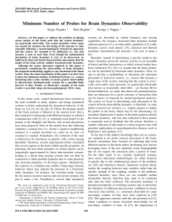 Minimum Number of Probes for Brain Dynamics