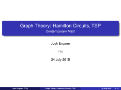 Graph Theory: Hamilton Circuits, TSP - Contemporary Math