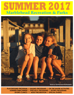 Summer 2017 - Program Brochure