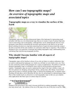 How can I use topographic maps? An overview of topographic maps