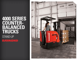 Raymond Stand Up Forklift Trucks Brochure