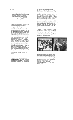 NWA Liner Notes