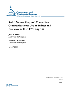 Social Networking and Committee Communications: Use of
