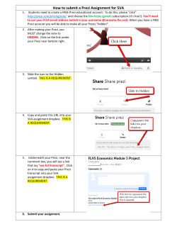 How to submit a Prezi Assignment for SVA