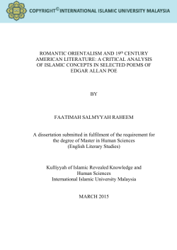 Romantic orientalism and 19th century American - Library