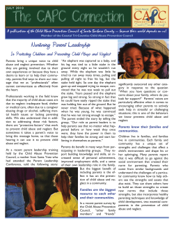 Nurturing Parent Leadership - Child Abuse Prevention Council