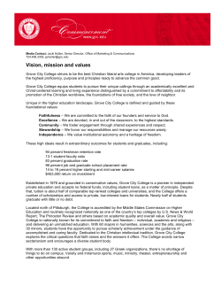 Vision, mission and values