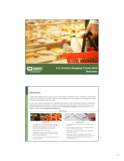 US Grocery Shopping Trends 2014 Overview