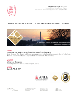 north american academy of the spanish language congress