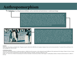 Anthropomorphism - Ecomedia Studies