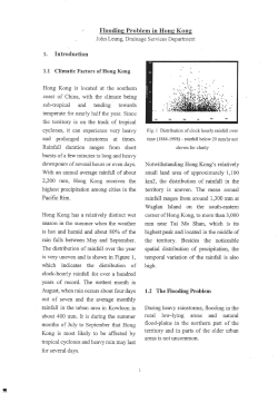 Flooding Problem in Hong Kong