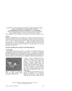 Intrinsic Autofluorescence of Single Living Cells for Label