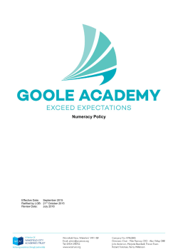 Numeracy Policy