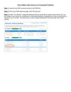 How to Make a New Version of a Customized Textbook