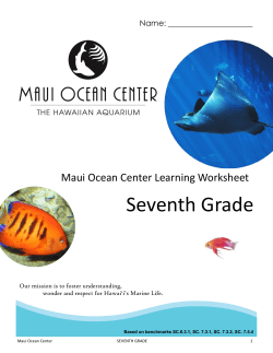 Seventh Grade - Maui Ocean Center