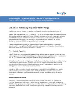 Calif.`s Road To Fracking Regulation Will Be Bumpy