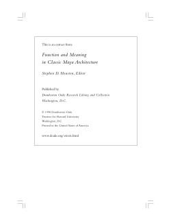 Classic Maya Depictions of the Built Environment