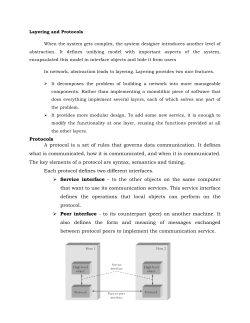 Protocols A protocol is a set of rules that governs data