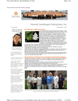 September 2011 - Harvest Landscape Enterprises, Inc.