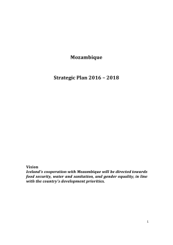 Mozambique Country Strategy Paper 2016-2018