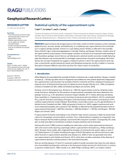 Statistical cyclicity of the supercontinent cycle
