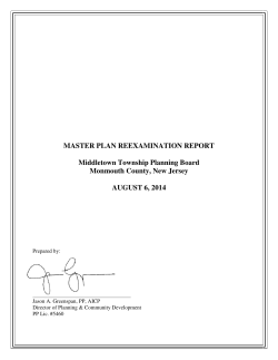 2014 Middletown Mater Plan Reexamination Report