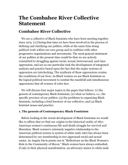 The Combahee River Collective Statement