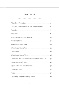 CONTENTS - Deeper Learning 2017