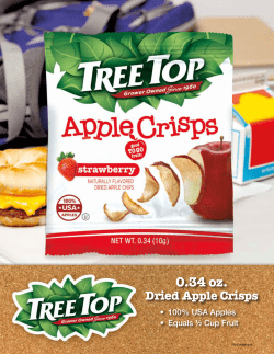 0.34 oz. Dried Apple Crisps