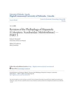 Revision of the Phyllophaga of Hispaniola