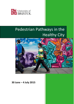 Pedestrian Pathways in the Healthy City
