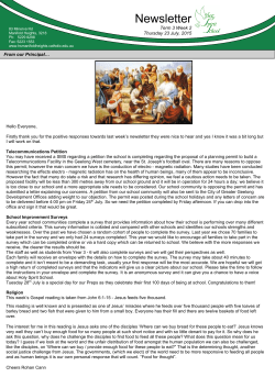 Newsletter - Holy Spirit