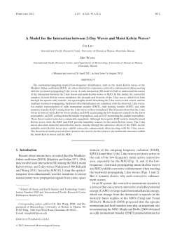 A Model for the Interaction between 2