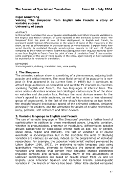 The Journal of Specialised Translation Issue 02