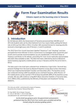 Form Four Examination Results