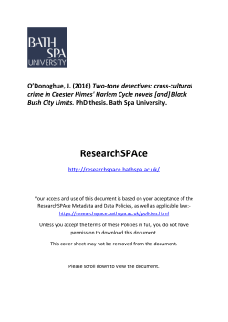 Black Bush City Limits - ResearchSPAce