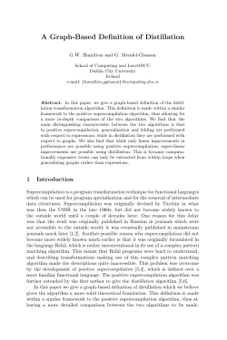 A Graph-Based Definition of Distillation
