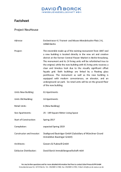 Factsheet - NeuHouse