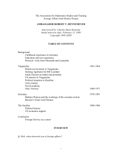 Hennemeyer, Robert T. - Association for Diplomatic Studies and