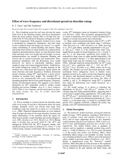 Effect of wave frequency and directional spread on shoreline runup