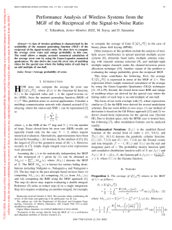 Performance Analysis of Wireless Systems from the MGF of the