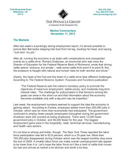 Market Commentary November 11, 2013 The