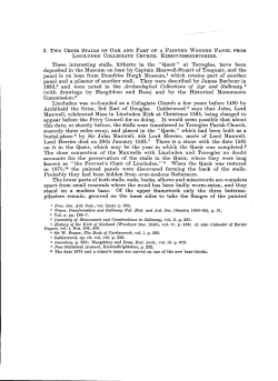 2. Two CHOIR STALLS OF OAK AND PART OF A PAINTED