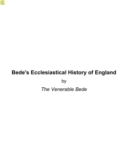 Bede`s Ecclesiastical History of England